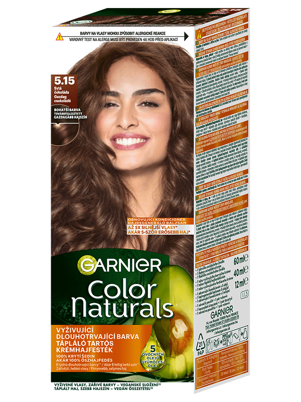 Color Naturals permanentní barva na vlasy 5.15 Sytá čokoládová