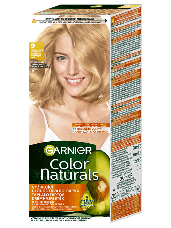 Color Naturals permanentní barva na vlasy 9 Přirozená extra světlá blond