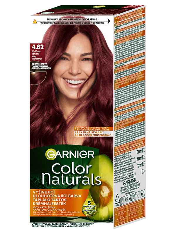 Color Naturals permanentní barva na vlasy 4.62 Sladká višňová