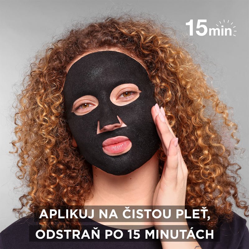 Skin Naturals očisťující a hydratační textilní maska s výtažkem z černé řasy na rozšířené póry - 5